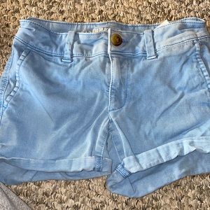 Baby blue American eagle super stretch shorts